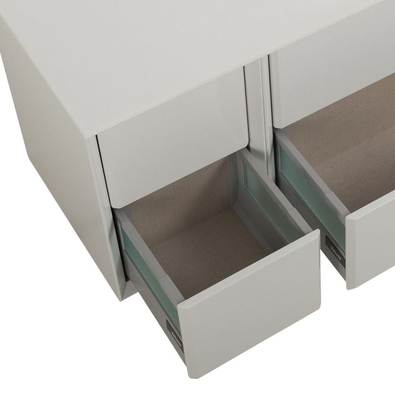 Шкафчик подвесной совместимый с базой под раковину CEZARES BELLAGIO 54717 Bianco opaco