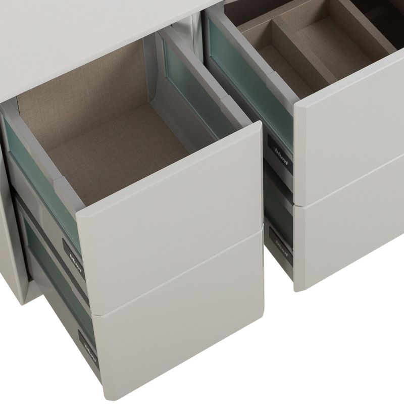 Шкафчик подвесной совместимый с базой под раковину CEZARES BELLAGIO 54717 Bianco opaco