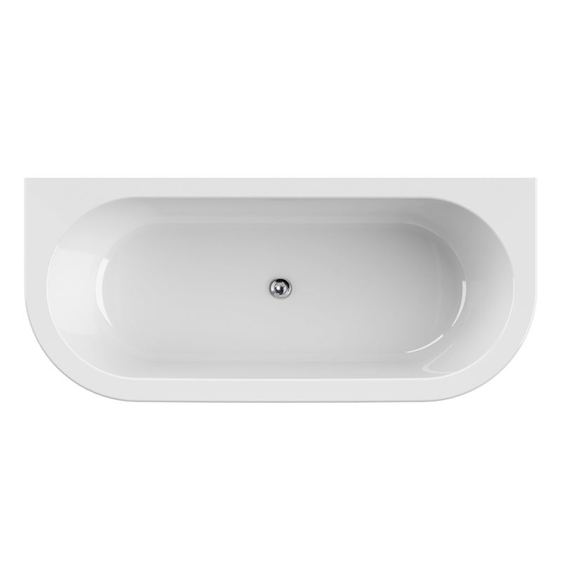 Акриловая ванна CEZARES SLIM WALL-180-80-60-W37-SET