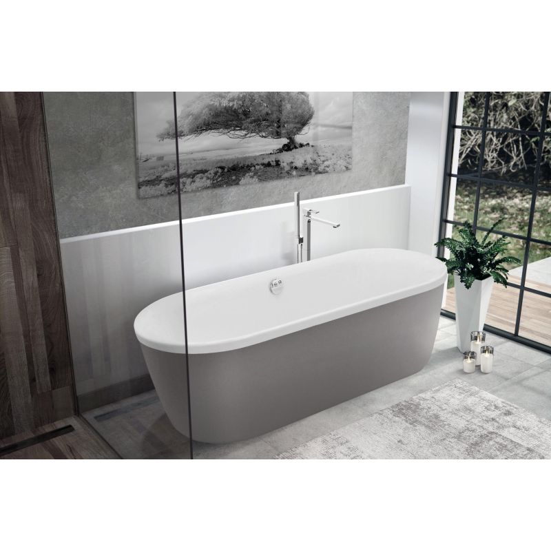 Акриловая ванна CEZARES METAURO-Central-180-80-40-W-MATT