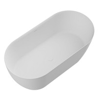 Ванна из искусственного камня Solid Surface 1500x750x575, CEZARES CZR-RELAX-150-75-57-SSB