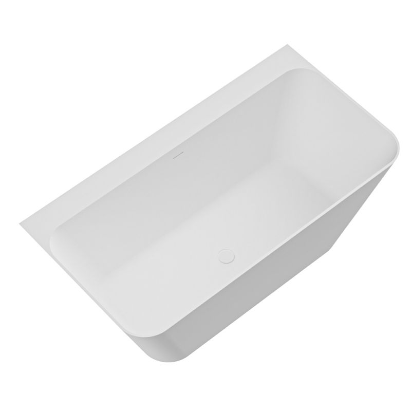 Ванна из искусственного камня Solid Surface 1700x800x600, CEZARES CZR-LINER-170-80-60-SSB