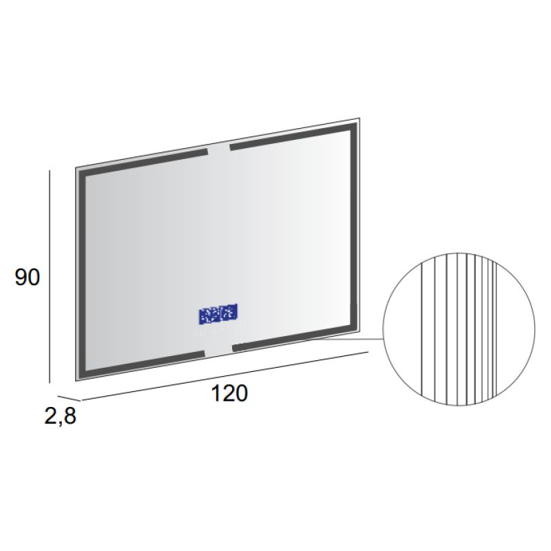 Зеркало CEZARES 45064