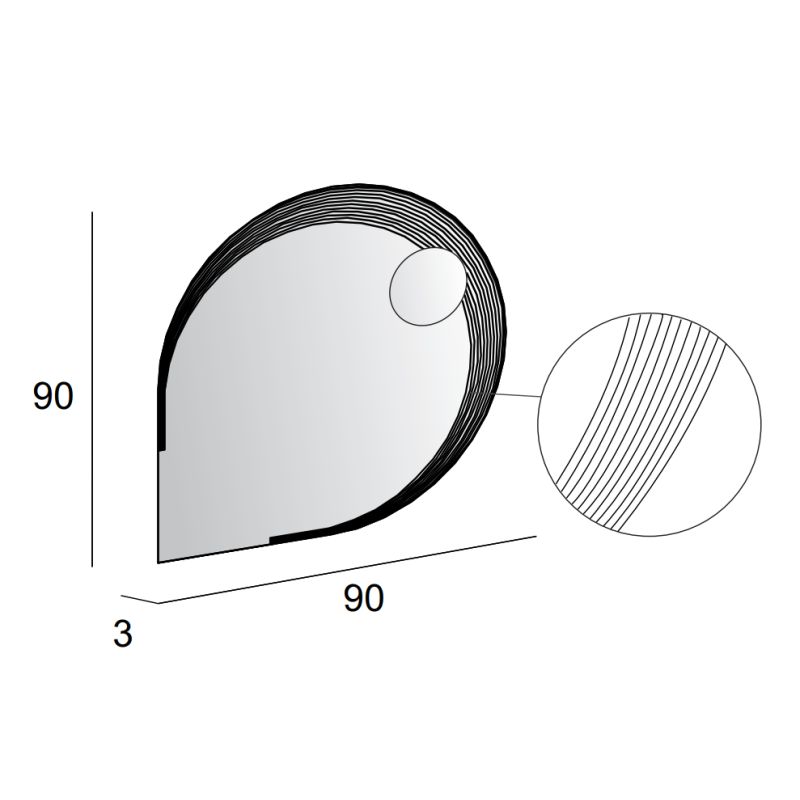 Зеркало Cezares 45012