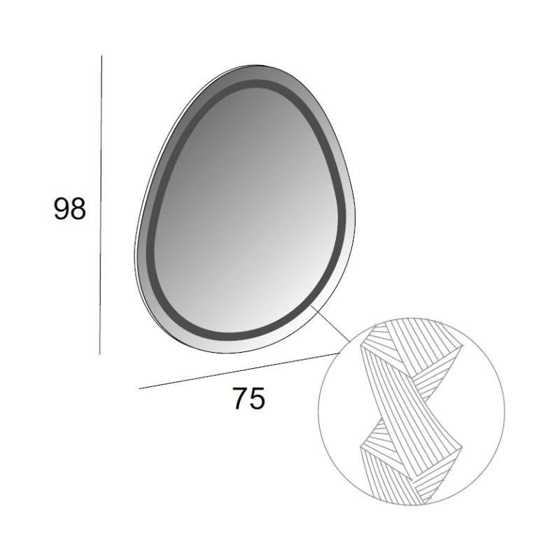 Зеркало CEZARES 44777