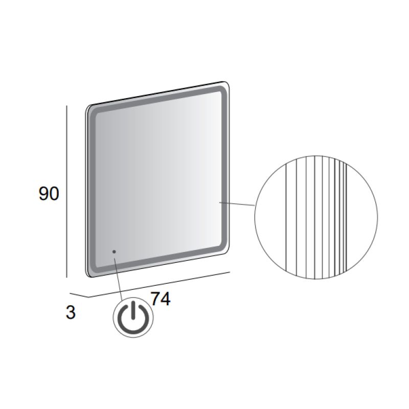 Зеркало CEZARES 44998