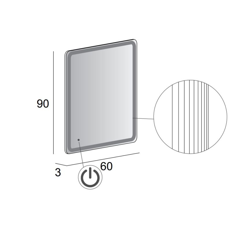 Зеркало Cezares 45028