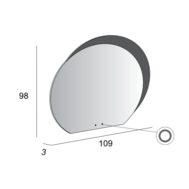 Зеркало CEZARES 45010
