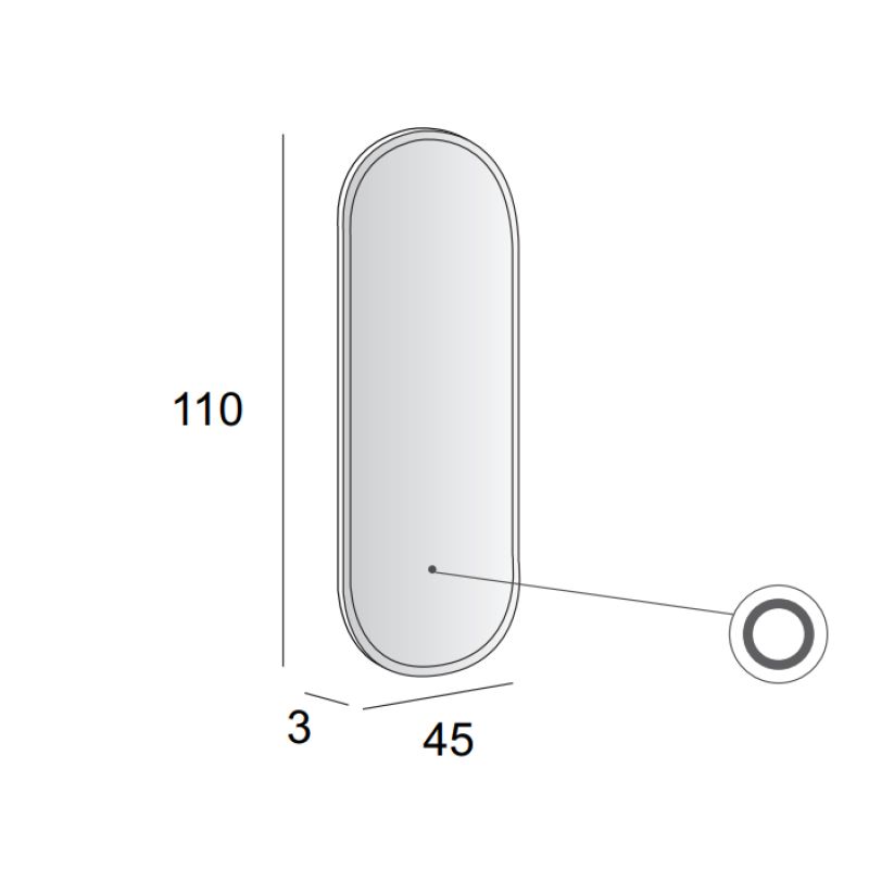 Зеркало Cezares 45095