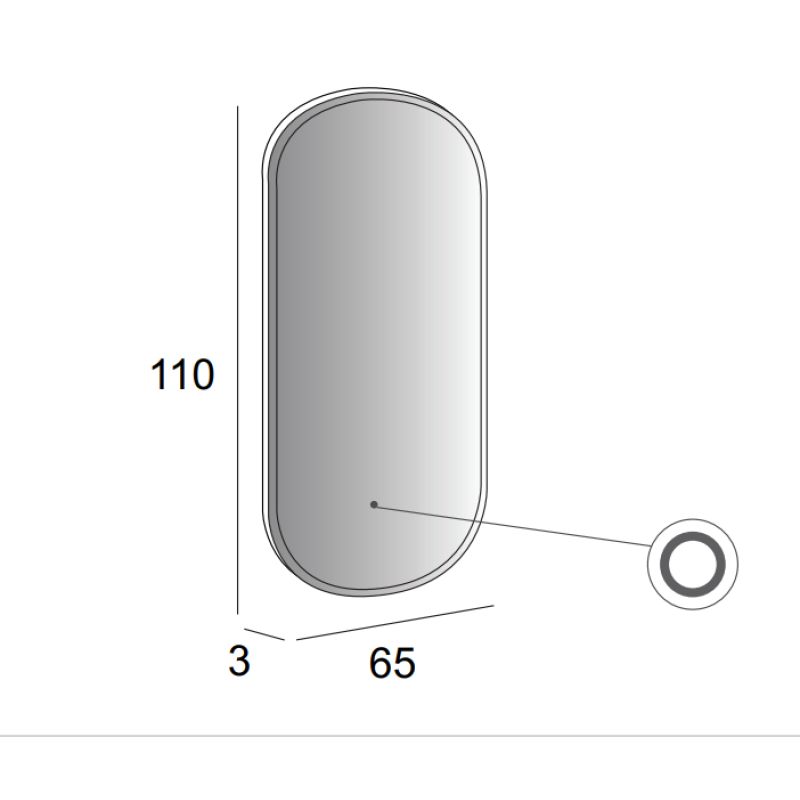 Зеркало Cezares 45096