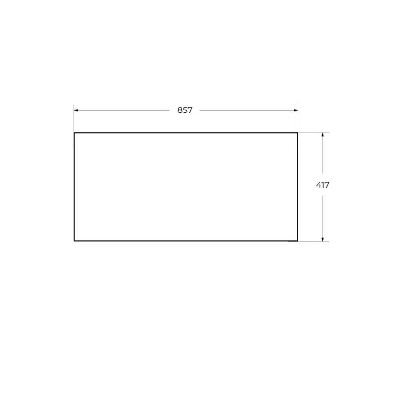 Вставка в дно металлического каркаса под раковину CEZARES CADRO-90-MENS-Черный