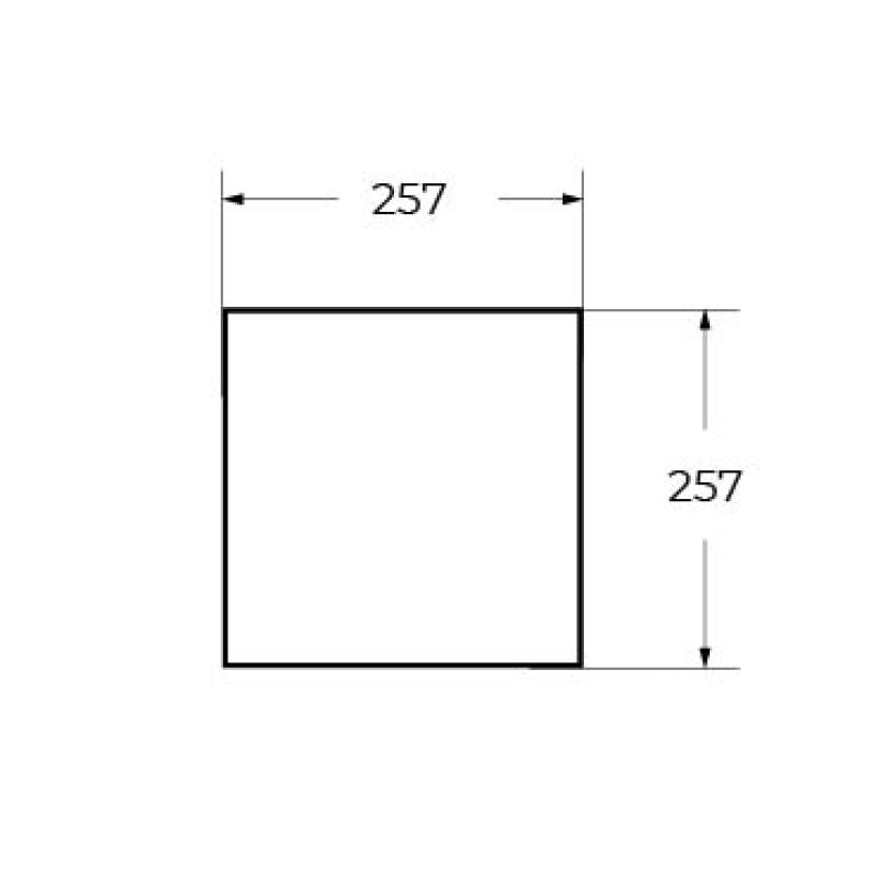 Вставка для подвесной металлической полки CEZARES CADRO-30/30-MENS-BIANCO