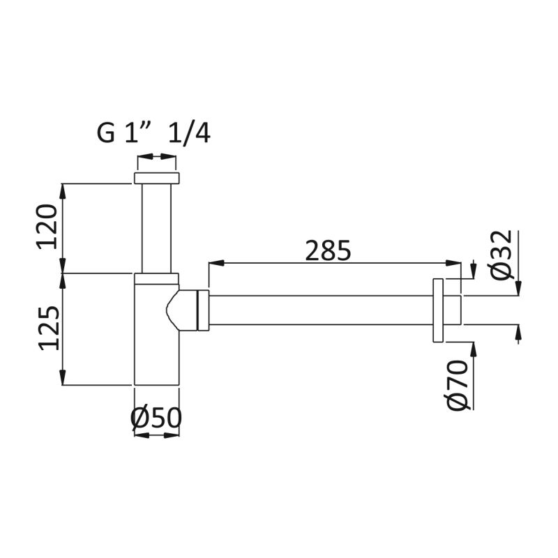 Сифон для раковины Cezares CZR-B-SMT-BIO