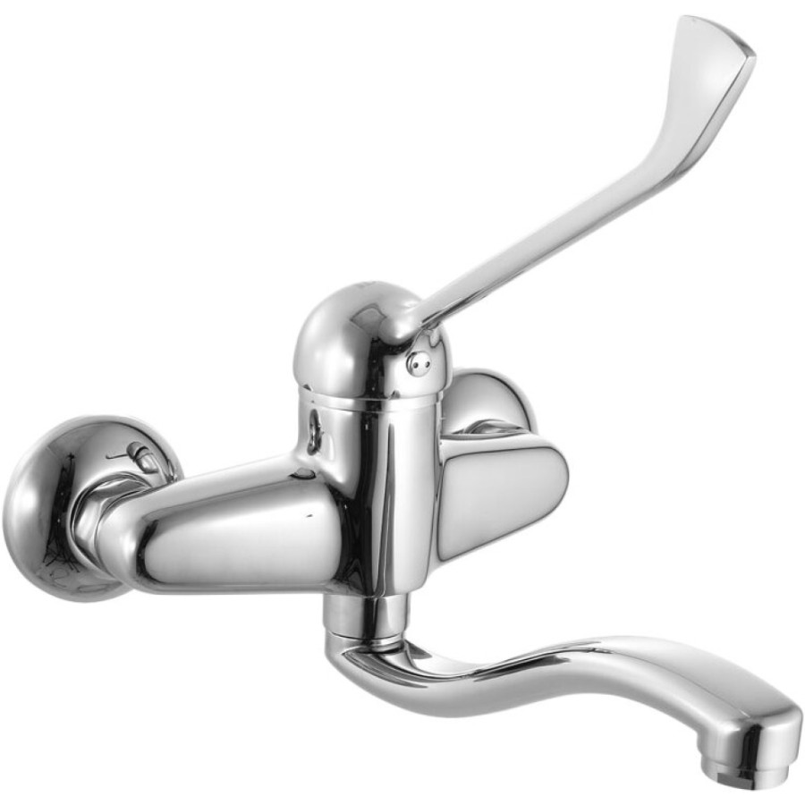 Смеситель для раковины Iddis, CG53654C, медицинский, хром