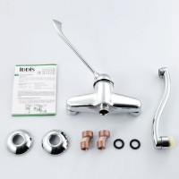 Смеситель для раковины Iddis, CG53654C, медицинский, хром