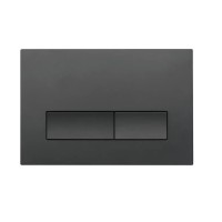 Инсталляция Orange CI02-100W+APB244, с подвесным безободковым унитазом, сиденье микролифт, клавиша смыва черная матовая