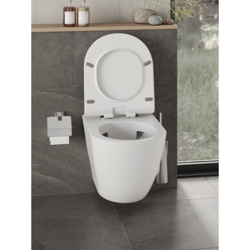 Инсталляция Orange CI07-100W+APB188, с подвесным безободковым унитазом, сиденье микролифт, клавиша смыва белая