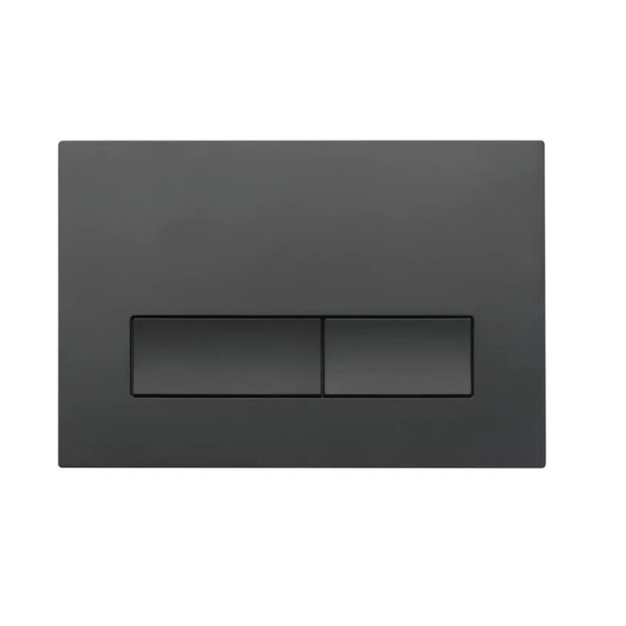 Инсталляция Orange CI07-100W+APB244, с подвесным безободковым унитазом, сиденье микролифт, клавиша смыва черная матовая