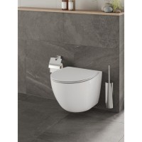 Инсталляция Orange CI07-150W+APB188, с подвесным безободковым унитазом, сиденье микролифт, клавиша смыва белая