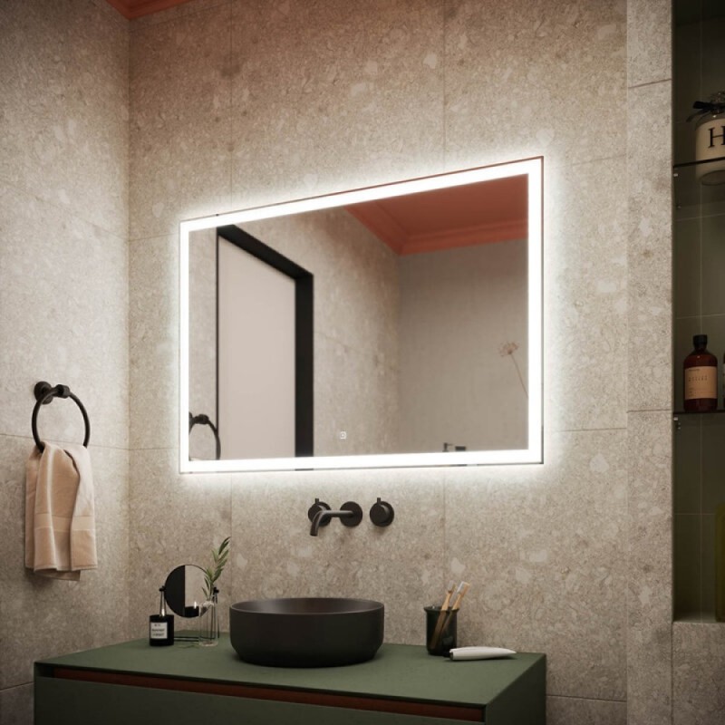 Зеркало Sancos City CI1000 100, с подсветкой, 100 х 70 см