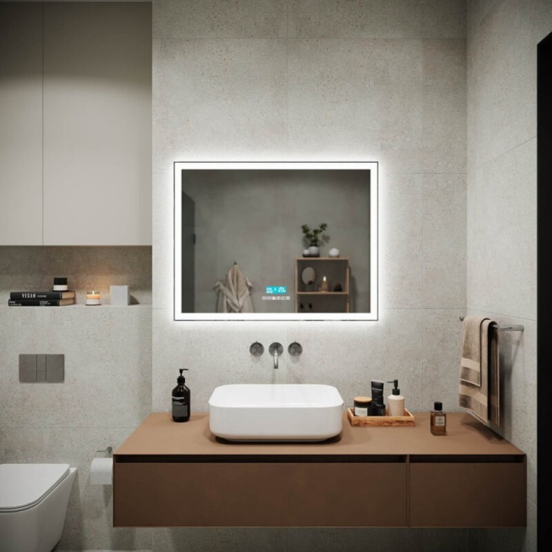 Зеркало Sancos City CI2.900 90, с подсветкой, 90 х 70 см