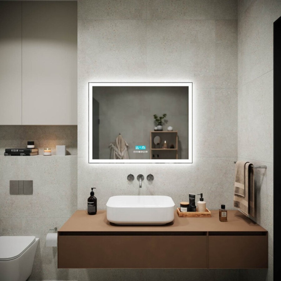 Зеркало Sancos City CI2.900 90, с подсветкой, 90 х 70 см