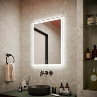 Зеркало Sancos City CI600 60, с подсветкой, 60 х 80 см