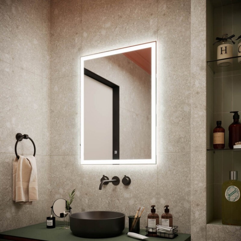 Зеркало Sancos City CI600 60, с подсветкой, 60 х 80 см