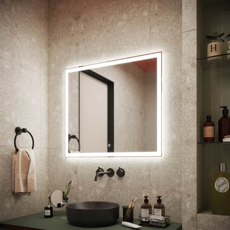 Зеркало Sancos City CI800 80, с подсветкой, 80 х 70 см
