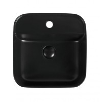 Раковина накладная Aquanet City-2-MB, 00273669, 39 см, черная матовая