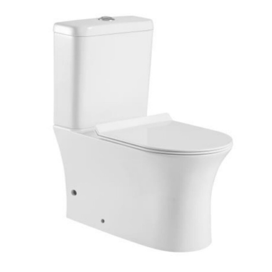 Напольный безободковый унитаз Aquanet Roll-C CL-12249B, цвет белый