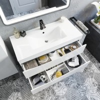 Тумба с раковиной Iddis Cloud CLO10W1i95K 100 см подвесная
