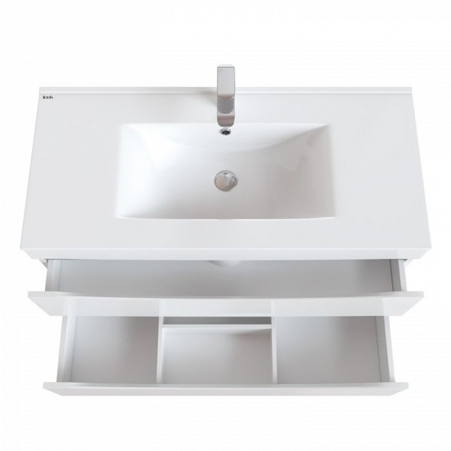 Тумба с раковиной Iddis Cloud CLO10W1i95K 100 см подвесная