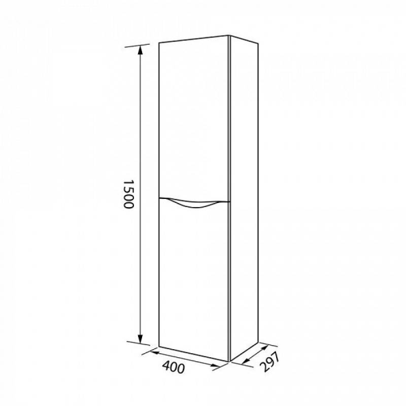 Пенал Iddis Cloud CLO40W0i97 40 см подвесной