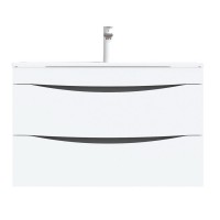 Тумба под раковину Iddis Cloud 80 см подвесная, белый, CLO80W0i95