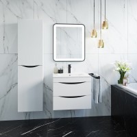 Тумба под раковину Iddis Cloud 80 см подвесная, белый, CLO80W0i95
