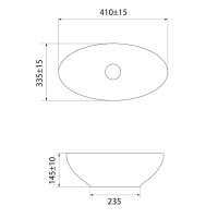 Раковина Iddis Cloud CLOWS06i27 41 см накладная, белый