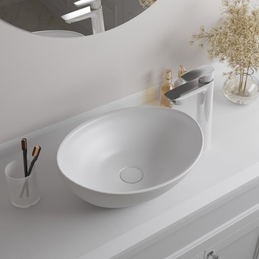 Раковина Iddis Cloud CLOWS06i27 41 см накладная, белый