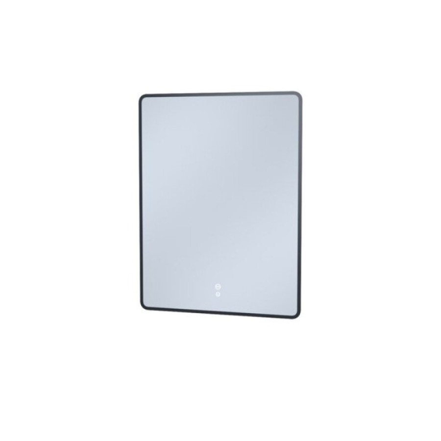 Зеркало Iddis Cloud CLX60T0i98, 60 см, LED-подсветка, сенсорный выключатель, с обогревом, черная окантовка