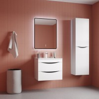 Зеркало Iddis Cloud CLX60T0i98, 60 см, LED-подсветка, сенсорный выключатель, с обогревом, черная окантовка