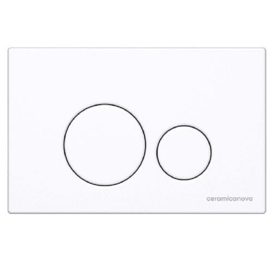 Клавиша смыва Ceramicanova Round CN001W, механическая, белая