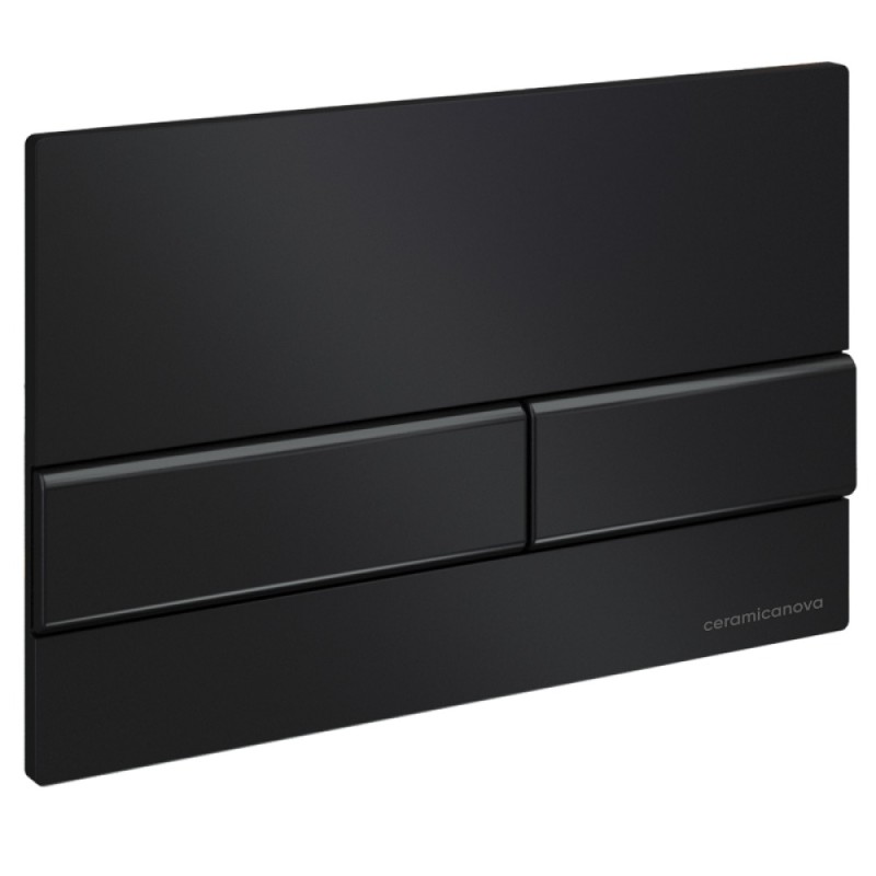 Клавиша смыва Ceramica Nova Flat, CN002B, механическая, черный матовый