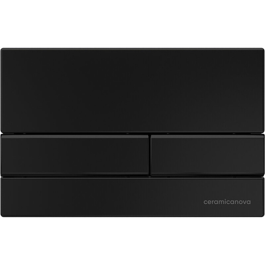 Клавиша смыва Ceramica Nova Flat, CN002B, механическая, черный матовый