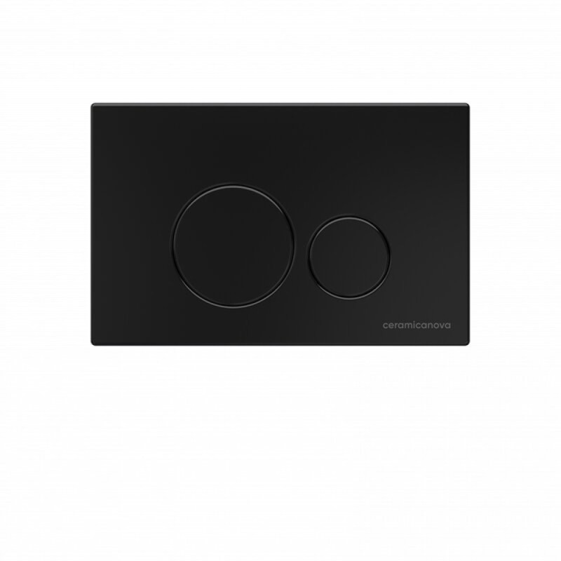 Инсталляция для унитаза Ceramicanova Envision CN1001B/Round, с кнопкой и креплениями, цвет черный матовый