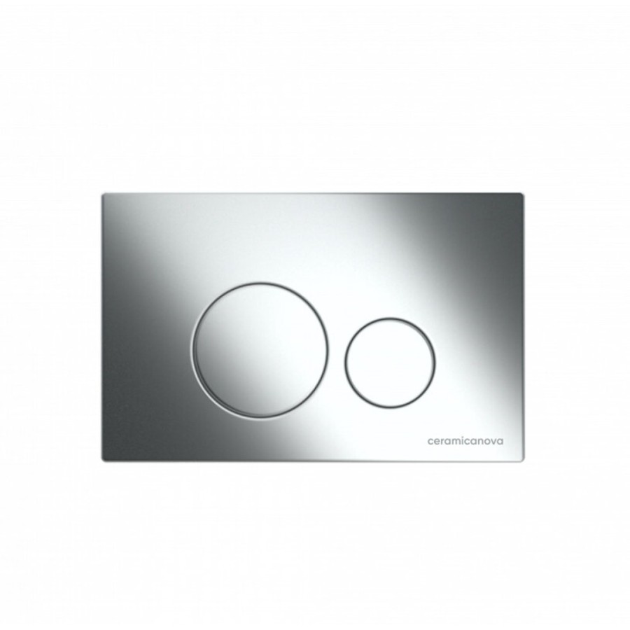 Инсталляция для унитаза Ceramicanova Envision CN1001CH/Round, с кнопкой и креплениями, цвет хром