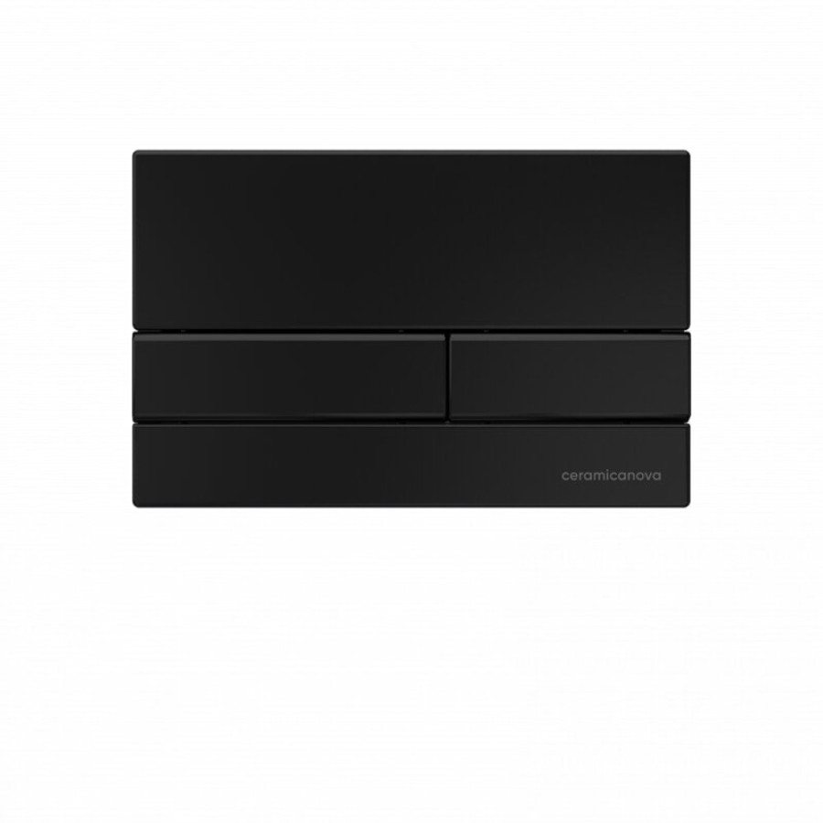 Инсталляция для унитаза Ceramicanova Envision CN1002B/Flat, с кнопкой и креплениями, цвет черный матовый