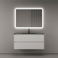 Тумба под раковину Sancos Cento 100, подвесная, белый глянец, CN100W