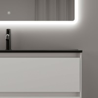 Тумба под раковину Sancos Cento 100, подвесная, белый глянец, CN100W