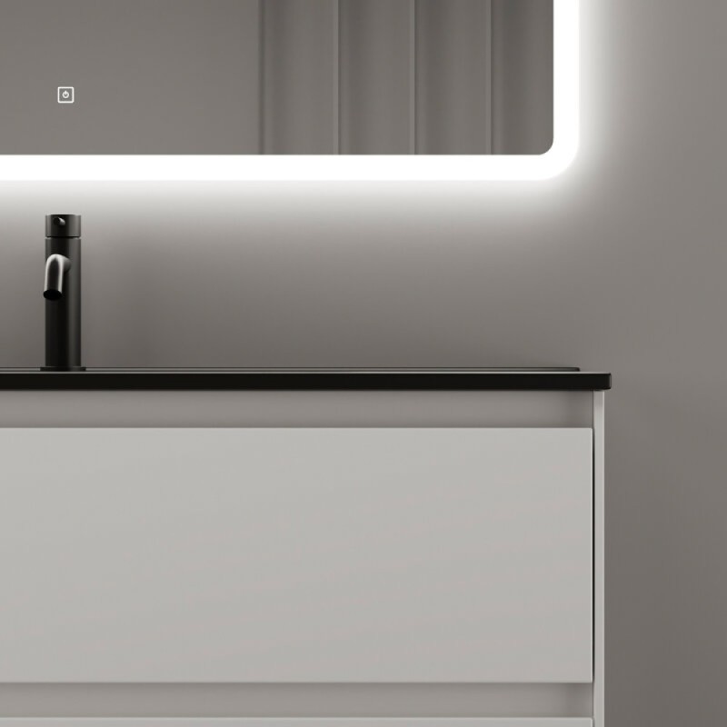Тумба под раковину Sancos Cento 100, подвесная, белый глянец, CN100W