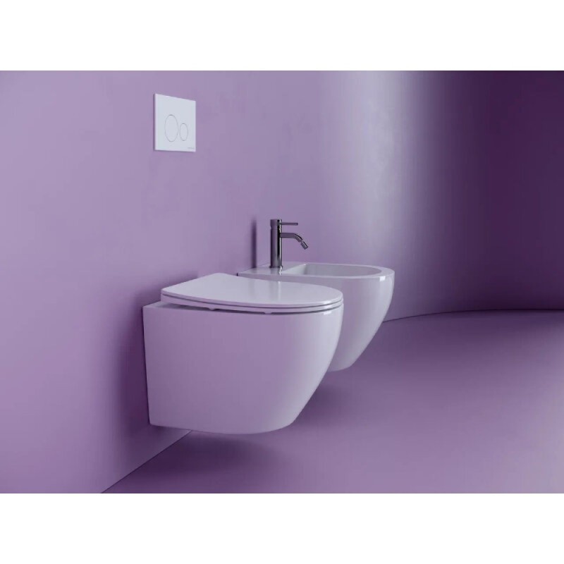 Подвесной унитаз Ceramicanova Uno CN11001, безободковый, сиденье c микролифтом, цвет белый, сантехфарфор